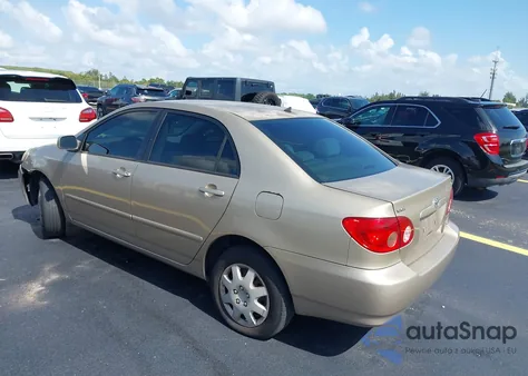 2006 Toyota Corolla Le из США, поврежденный, VIN 2T1BR32E96C567878